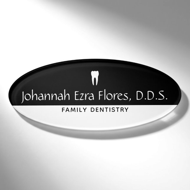 Dentist Name Tag (Front)