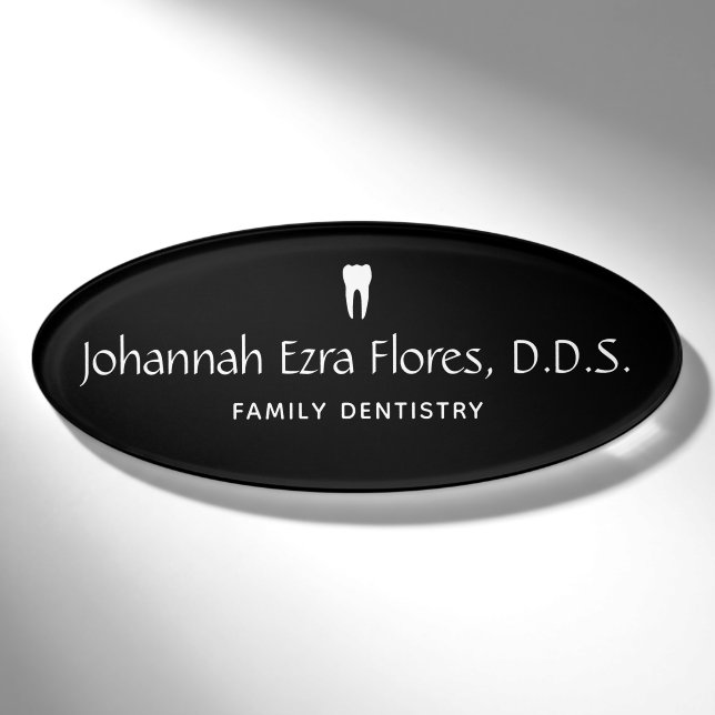 Dentist Name Tag (Front)