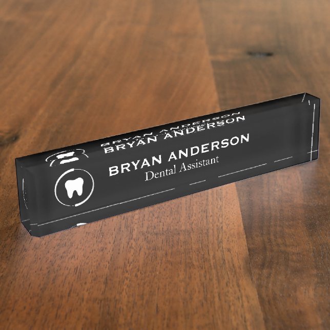Dentist Nameplate (Side)