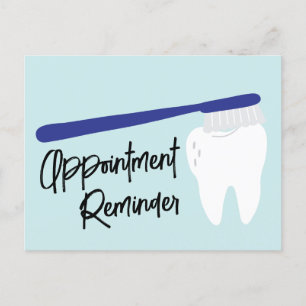 Dentist Office Appointment Reminder Postcard