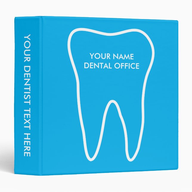 Dentist office binders for dental practice clinic (Front/Spine)
