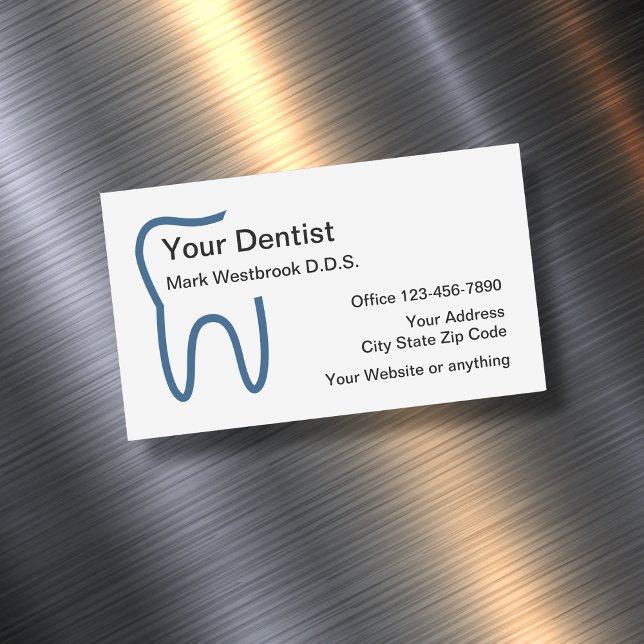 Dentist Office Business Card Magnets (Creator Uploaded)