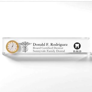 Dentist Office Customized Nameplate