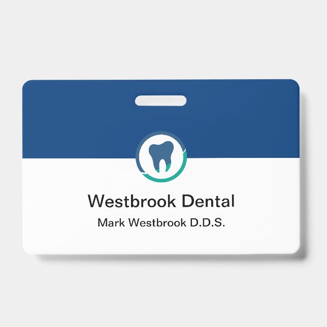 Dentist Office Modern Staff Name Badges (Front)