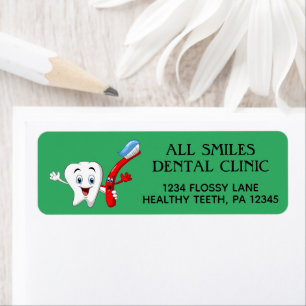 Dentist Office Return Address Labels