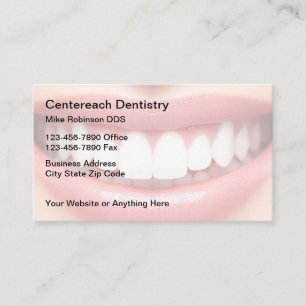 Dentist Office Smile Theme Business Cards