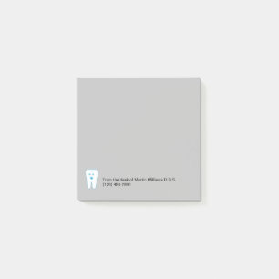 Dentist Office Sticky Notepads Tooth Symbol