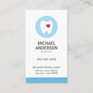 Dentist or dental clinic / assistant modern business card