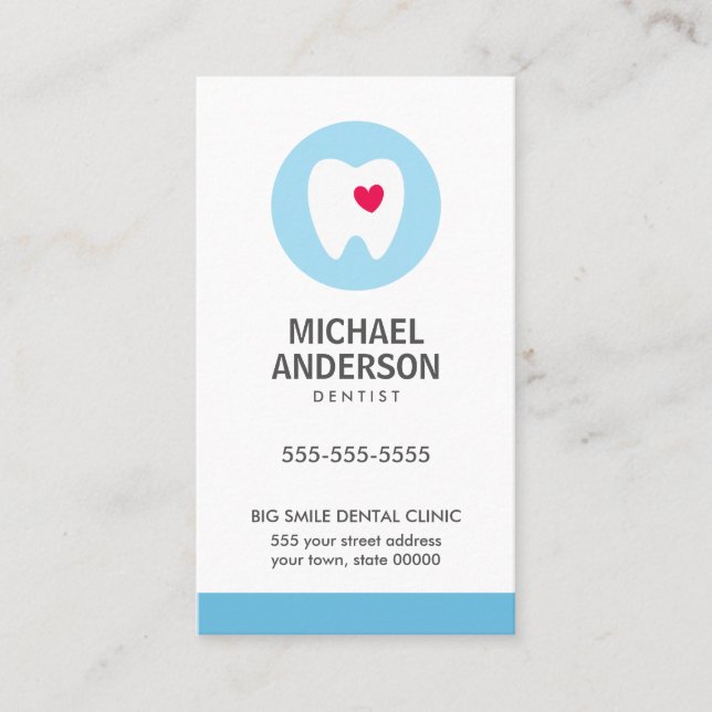 Dentist or dental clinic / assistant modern business card (Front)