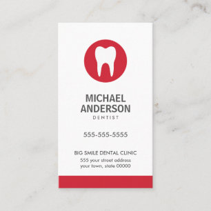 Dentist or dental clinic/assistant modern minimal business card