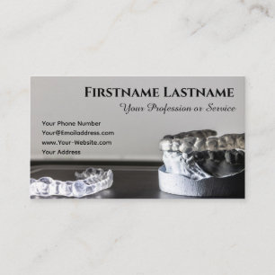 Dentist orthodontist with appointment combination business card