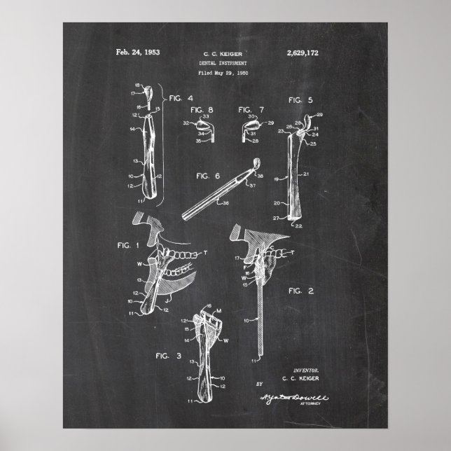 Dentist Patent Poster (Front)