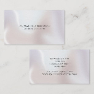 Dentist Pearlescent Enamel  Business Card