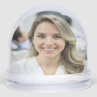 Dentist Photo Customize Personalize Snowglobe