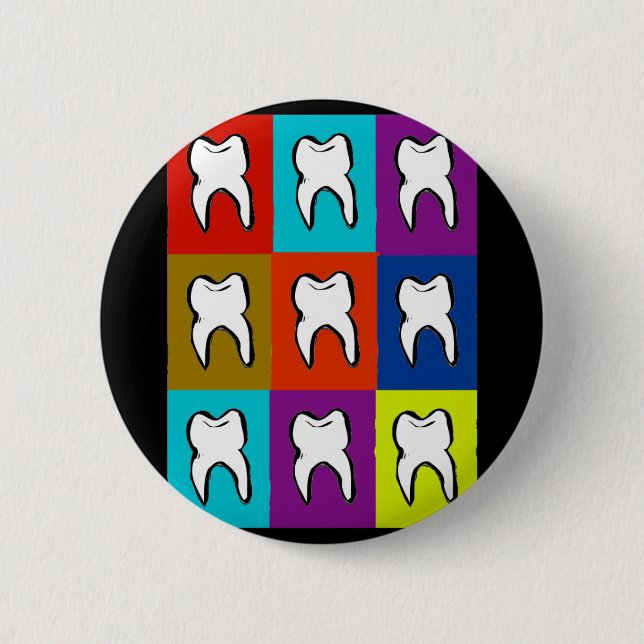 Dentist Popart Gifts 2 Inch Round Button (Front)