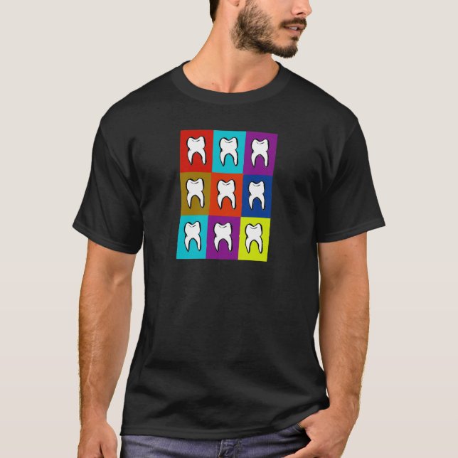 Dentist Popart Gifts T-Shirt (Front)