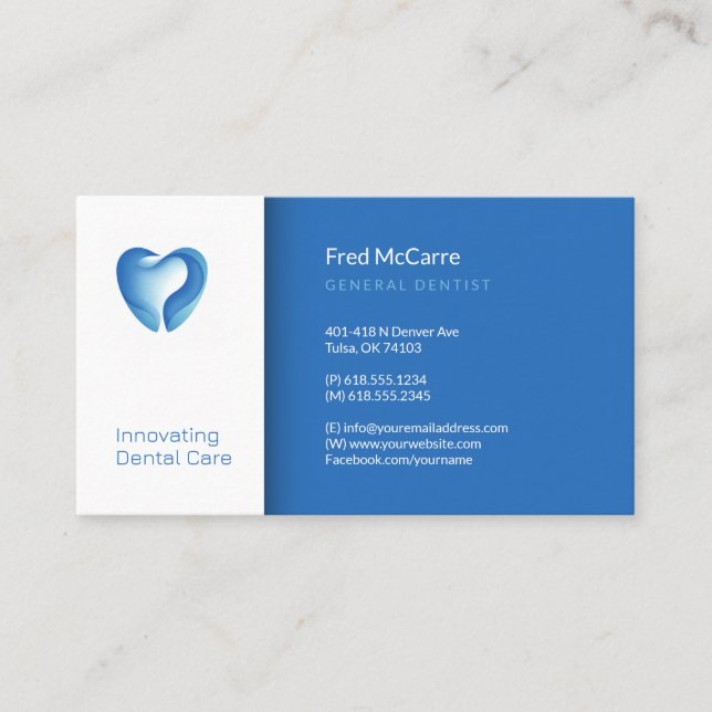 Dentist | Professional Business Card (Front)