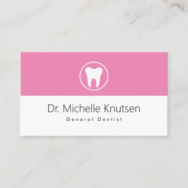 Dentist Professional Dental Appointment Business Card (Front)