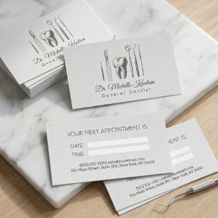 Dentist Professional Dental Appointment Business Card