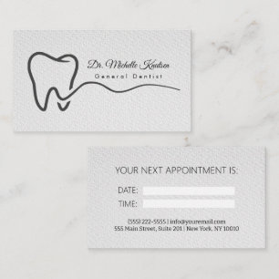 Dentist Professional Dental Appointment Business  Card