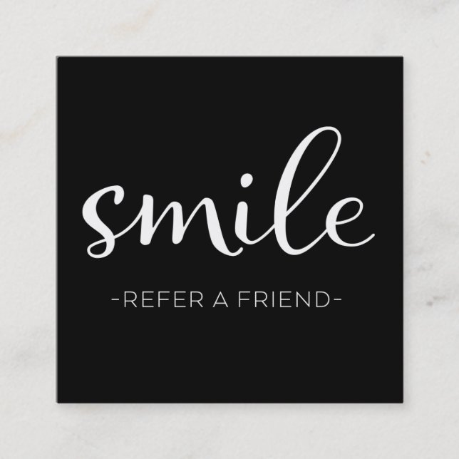 Dentist Referral Business Card (Front)