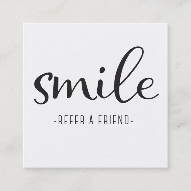 Dentist Referral Business Card (Front)