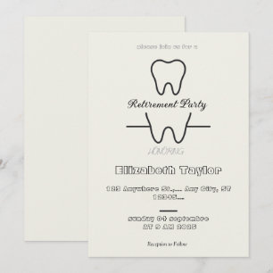 Dentist retirement invitation -Thank You Dentist