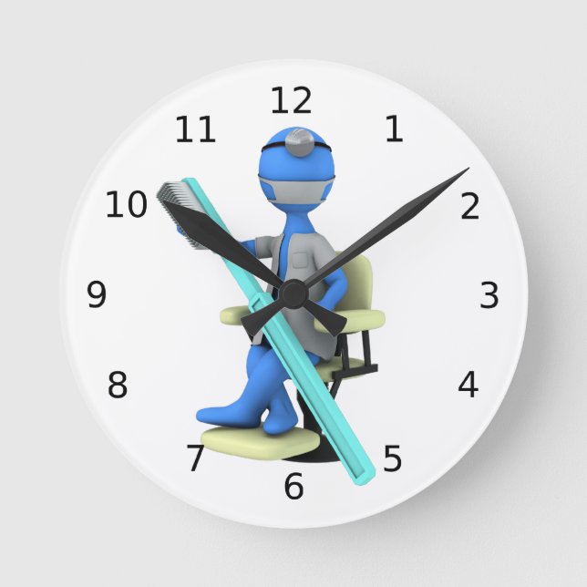 Dentist Round Clock (Front)