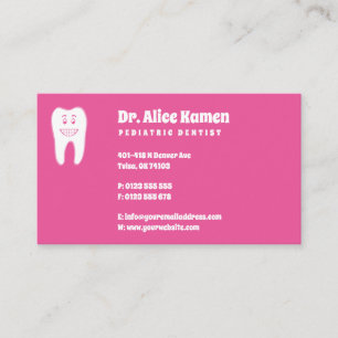 Dentist   Smiling Tooth Business Card