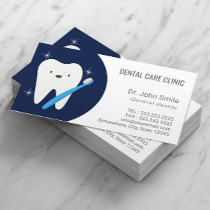 Dentist Smiling Tooth Dental Care Appointment Card