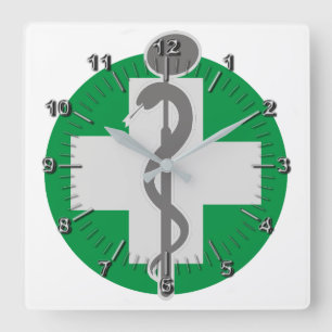 Dentist Square Wall Clock