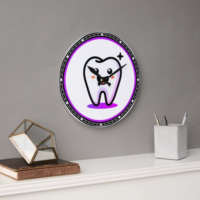 Dentist | Teeth Large Clock (Office)