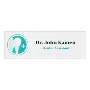 Dentist Teeth Name Tag