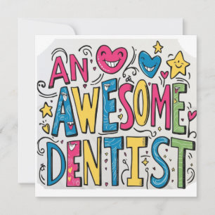 Dentist thank you gift invitation