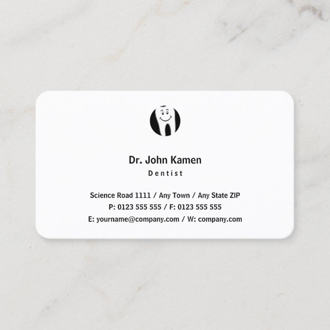 Dentist | Tooth Business Card (Front)