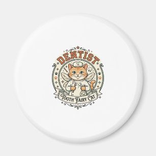 Dentist Tooth Fairy Cat Dentist Tooth Fairy Cat Vi Magnet