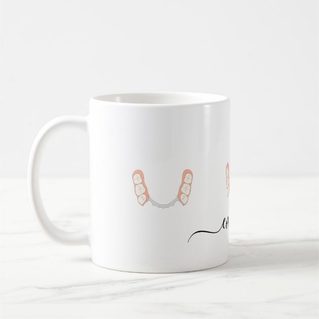 Dentist Tooth Logo Coffee Mug (Left)