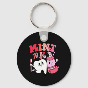 Dentist Valentine Mint To Be Tooth Brush Toothpast Keychain