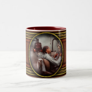 Dentist - Waiting for the Dentist Two-Tone Coffee Mug