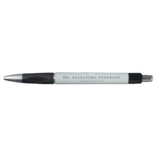 Dentist White Teeth Light Blue Pen