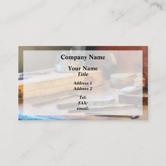 Dentist Workbench Business Card (Front)