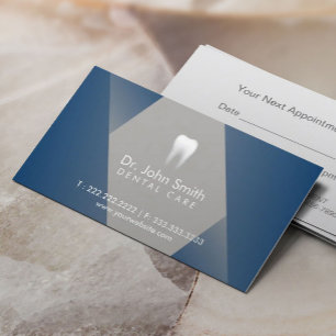 Dentiste bleu moderne de rendez-vous dentaire