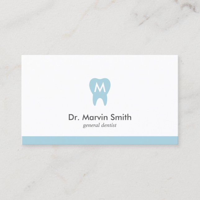 Dentiste Carte de visite Monogramme Rendez-vous de (Devant)