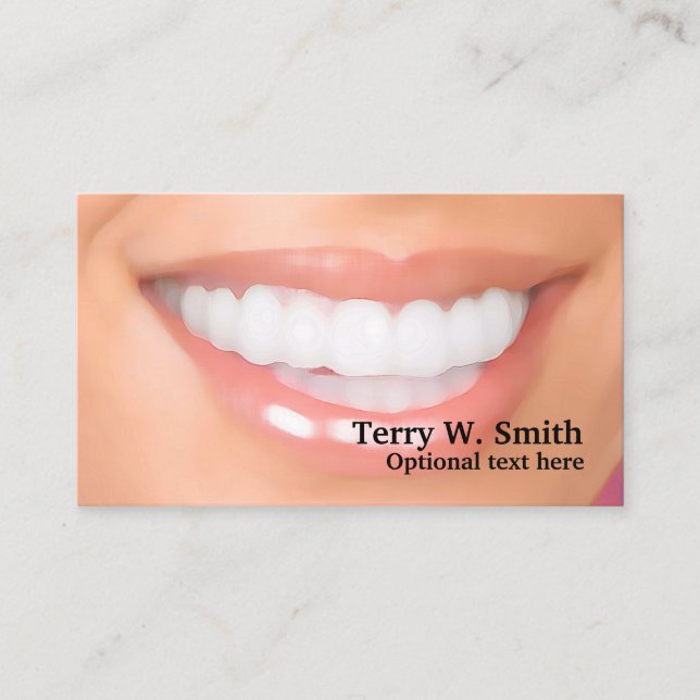 Dentiste Carte de visite plein sourire (Devant)