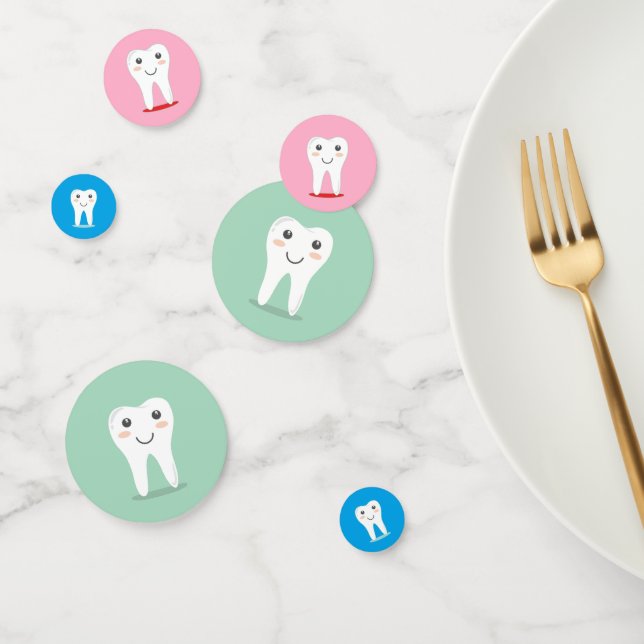 Dentiste Dentiste Dents Confetti (Groupe)