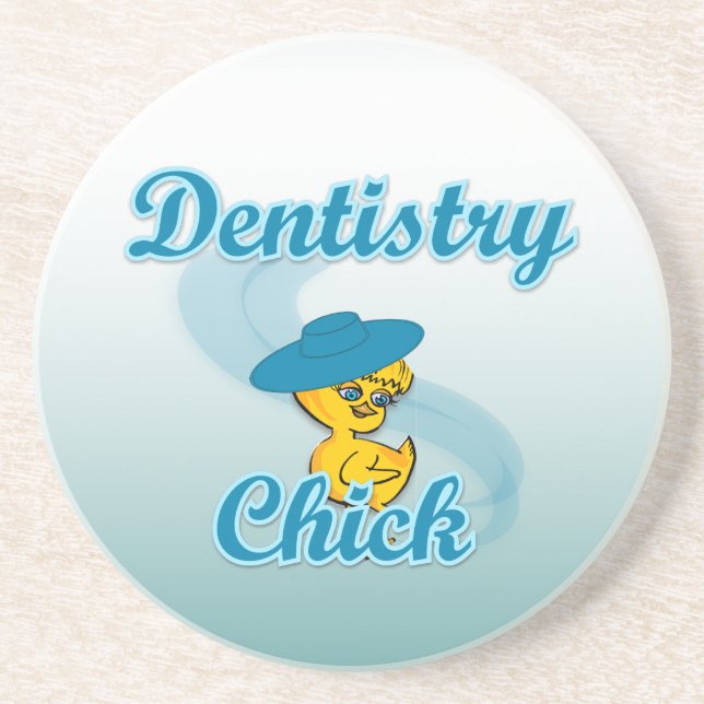 Dentistry Chick #3 Coaster (Front)
