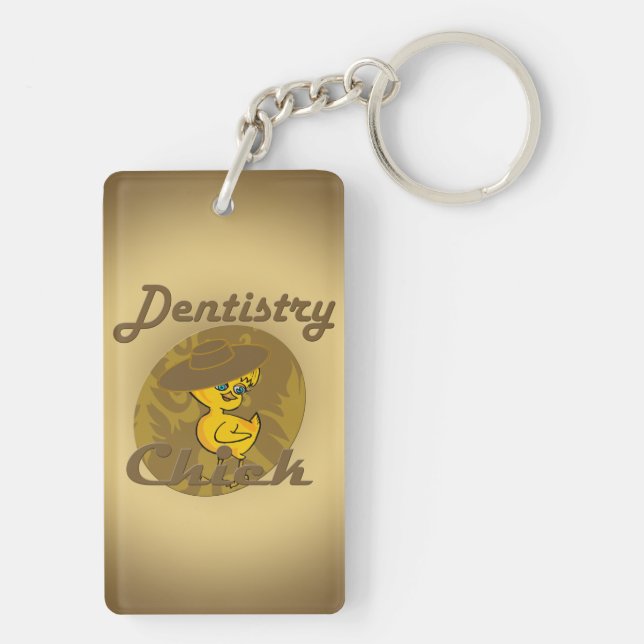 Dentistry chick #6 keychain (Back)