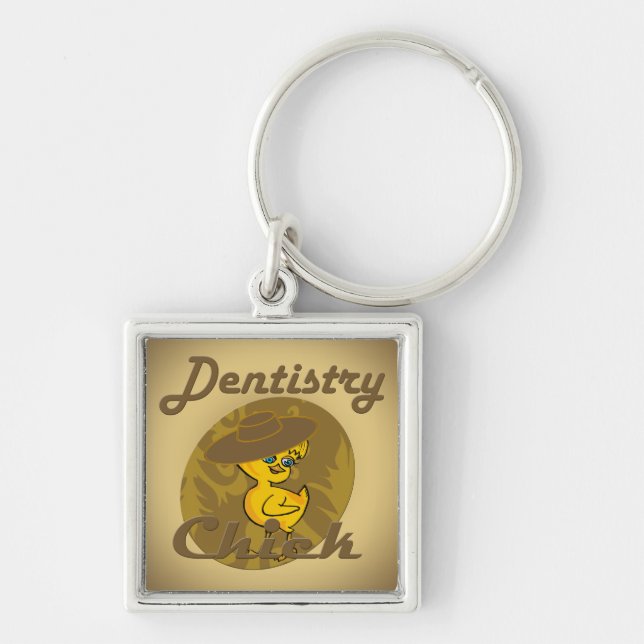 Dentistry chick #6 keychain (Front)