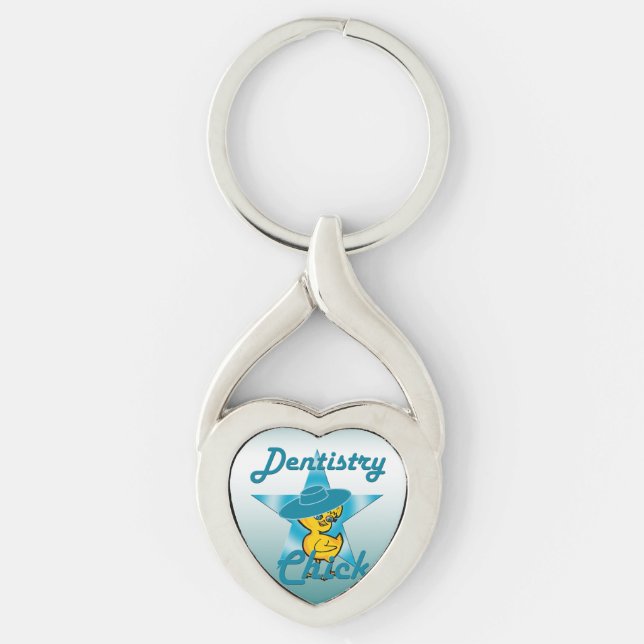 Dentistry Chick #7 Keychain (Front)