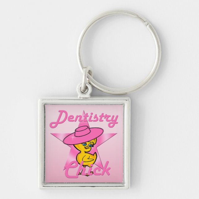 Dentistry Chick #8 Keychain (Front)